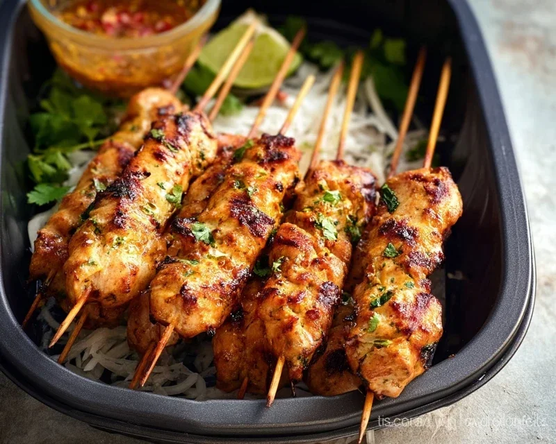 Bang Bang Chicken Skewers