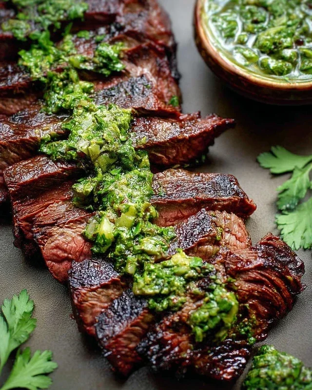 Skirt Steak Marinade Recipe with Chimichurri Recipe