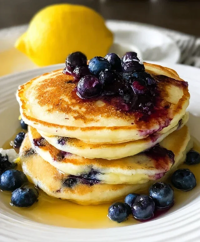 Lemon Blueberry Pancakes