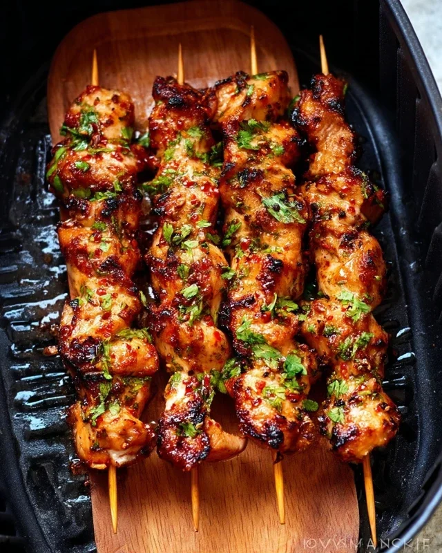 Bang Bang Chicken Skewers