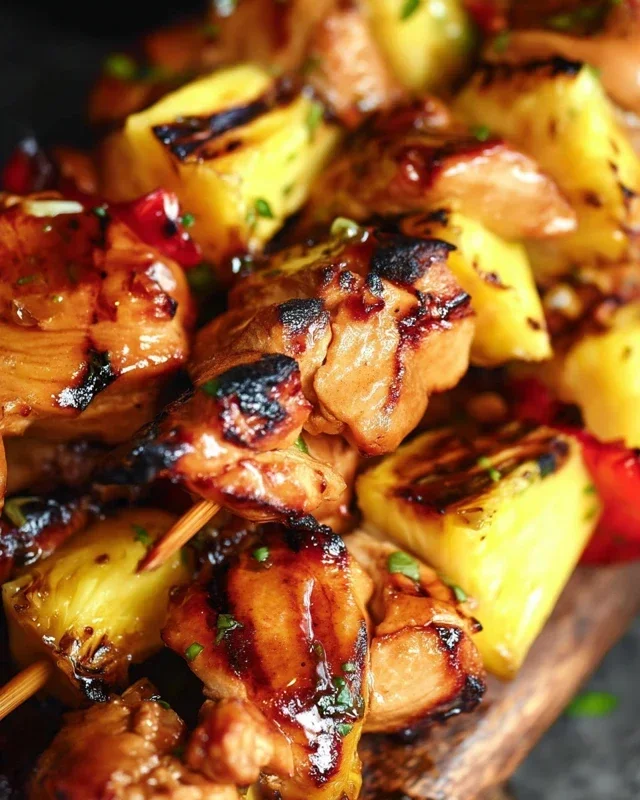 Pineapple Chicken Kebabs Recipe