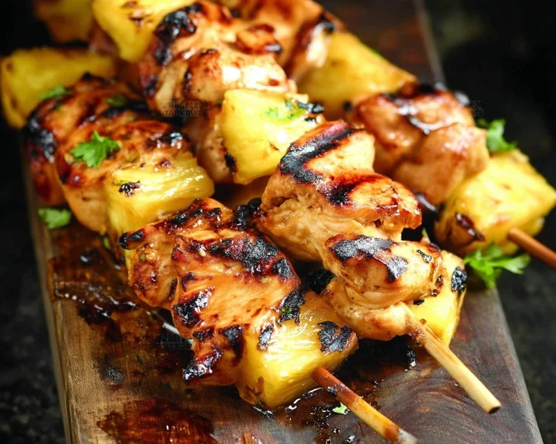 Pineapple Chicken Kebabs Recipe