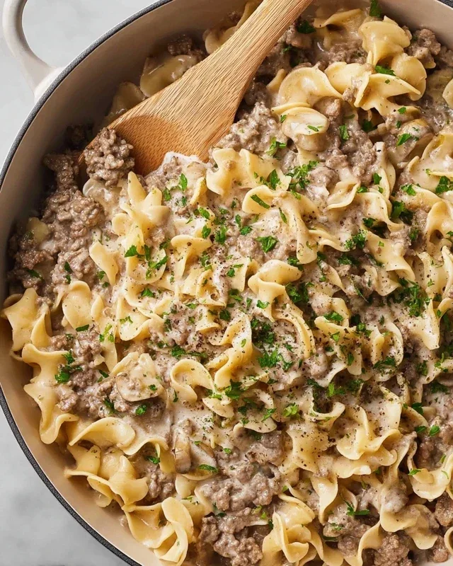 30-Minute Ground Beef Stroganoff