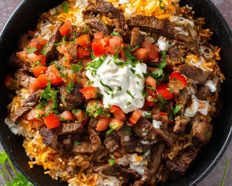 Steak Queso Rice A Flavorful Recipe