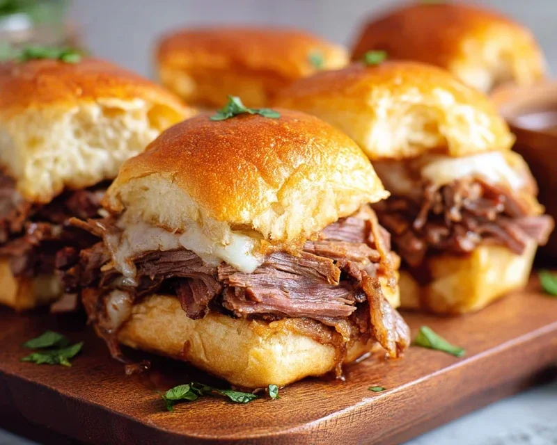 Easy French Dip Sliders Recipe