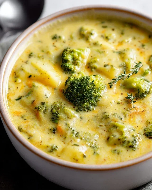 Broccoli Potato Cheese Soup Recipe