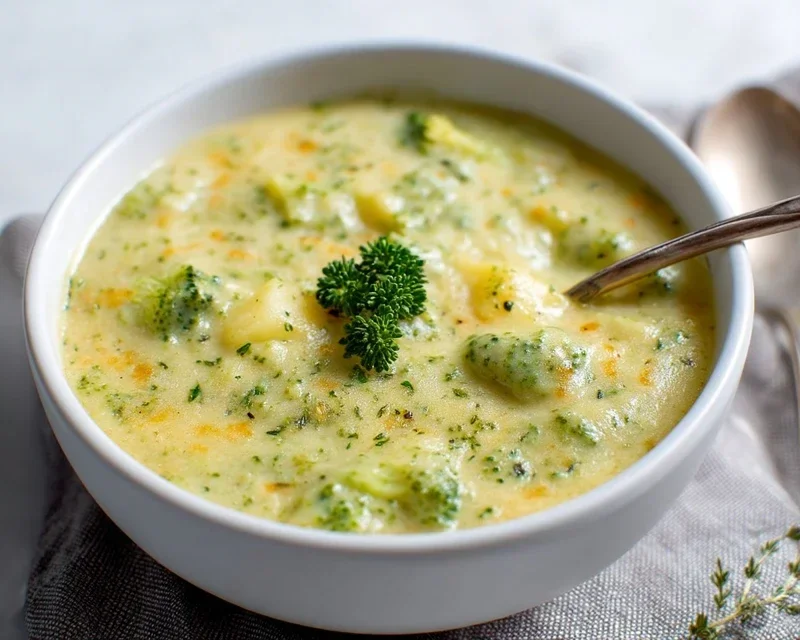 Broccoli Potato Cheese Soup Recipe