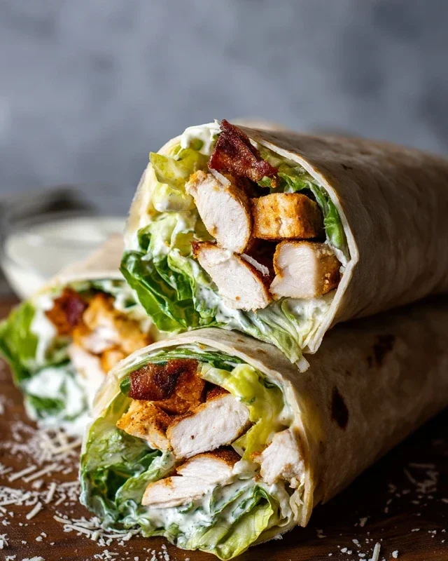 Chicken Caesar Wraps
