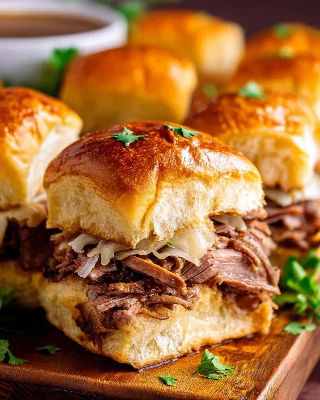 Easy French Dip Sliders Recipe