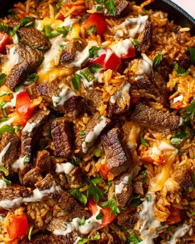 Steak Queso Rice A Flavorful Recipe