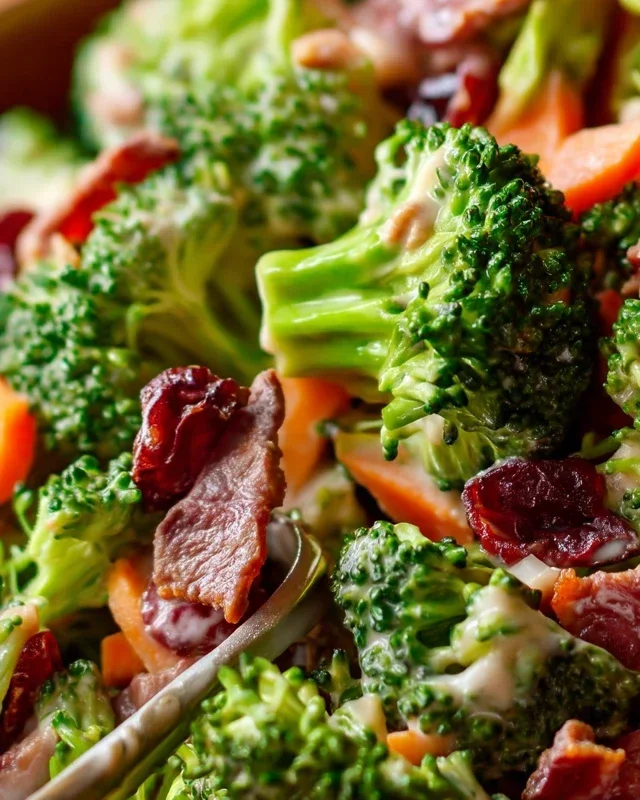 Broccoli Salad with Beef Beef Bacon Recipe