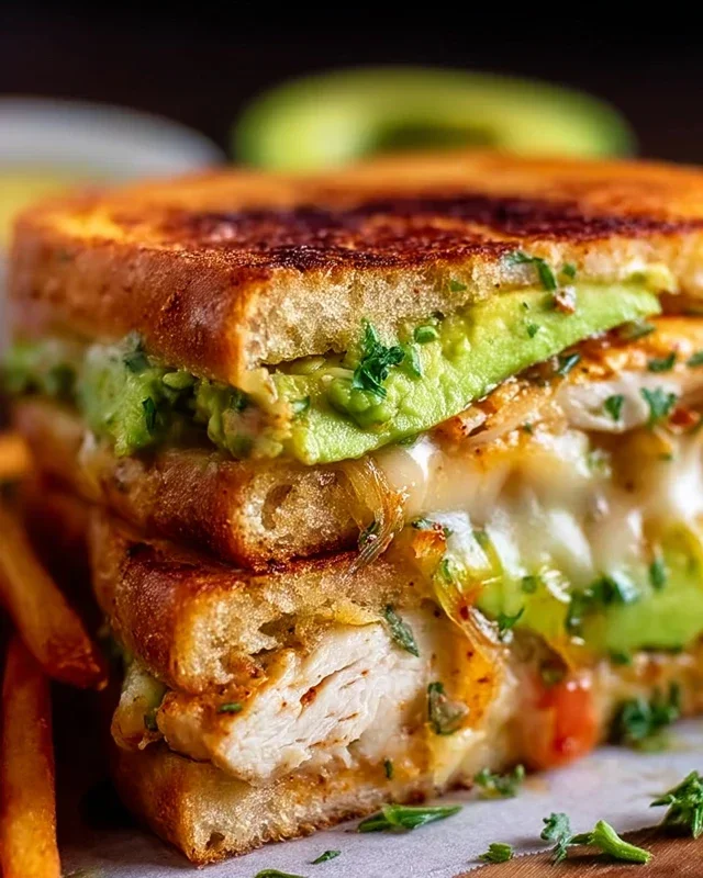 Chicken Avocado Melt Sandwich