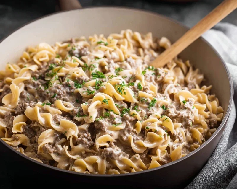 30-Minute Ground Beef Stroganoff