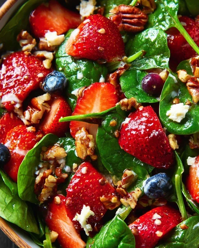 15-Minute Strawberry Spinach Salad