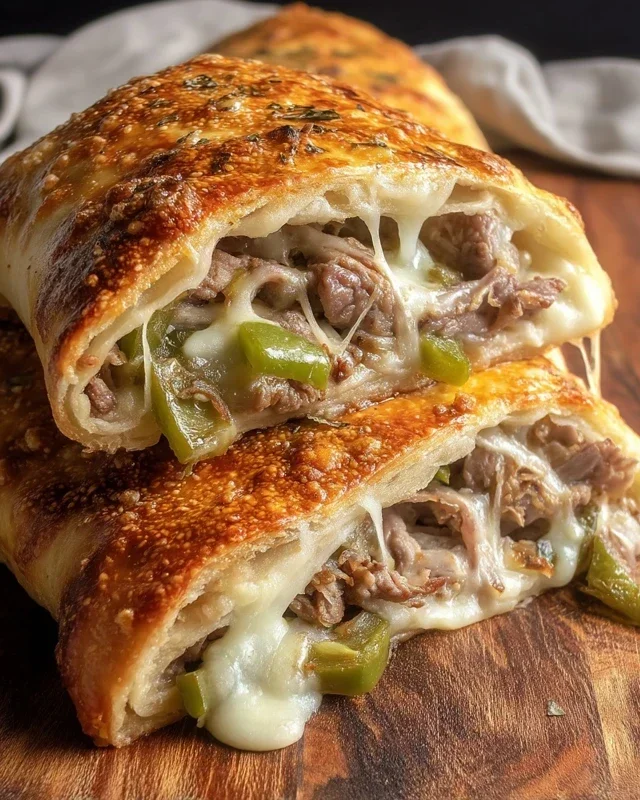 Philly Cheesesteak Stromboli
