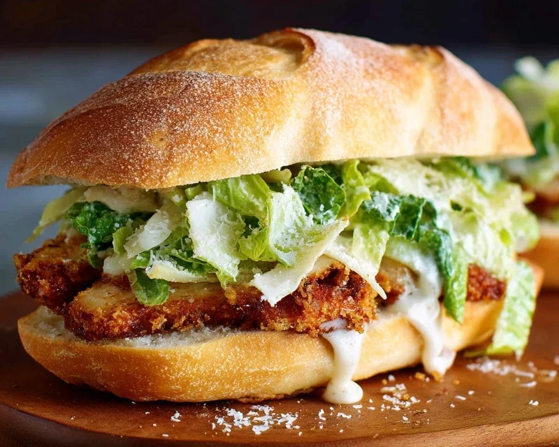 Crispy Chicken Caesar Sandwich