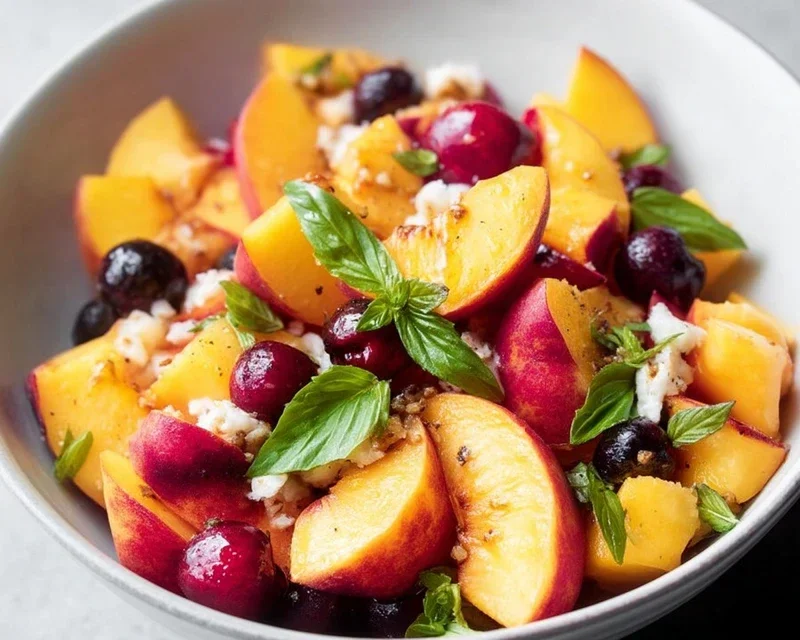 Summer Peach Fruit Salad