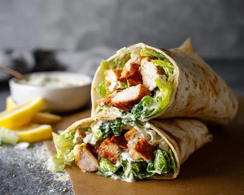 Chicken Caesar Wraps