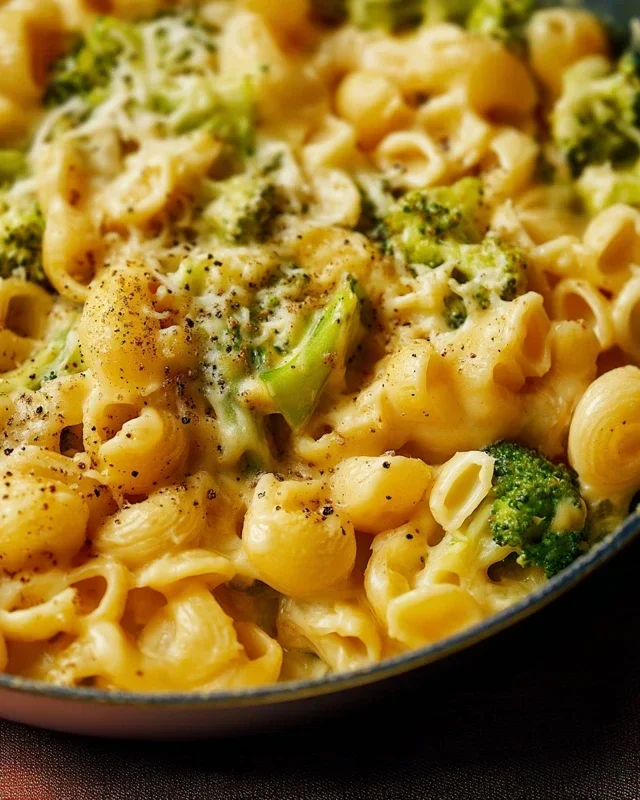 One Pot Healthy Broccoli Mac and Cheese
