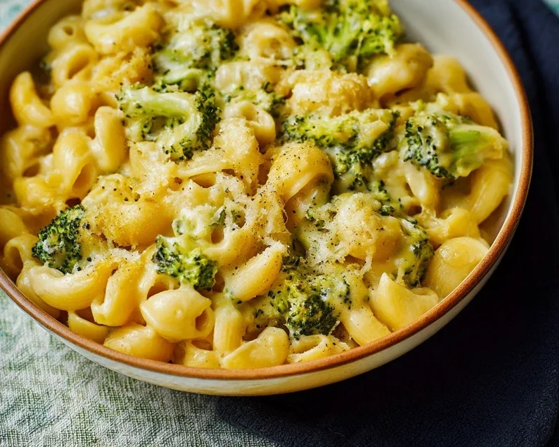 One Pot Healthy Broccoli Mac and Cheese