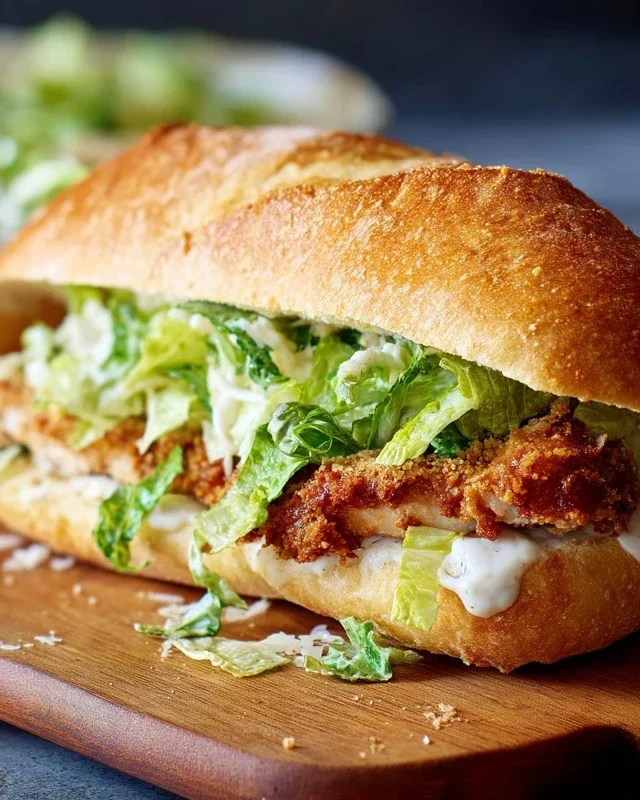 Crispy Chicken Caesar Sandwich