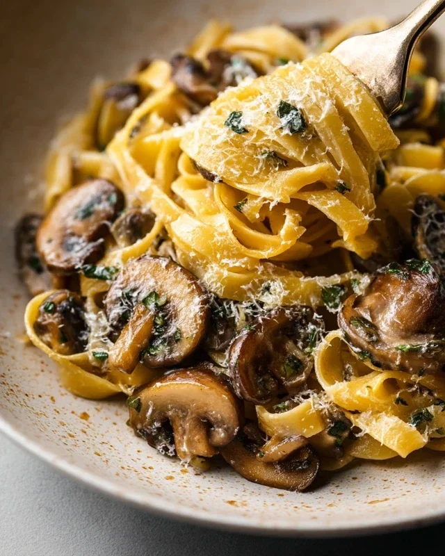 Garlic Mushroom Pasta