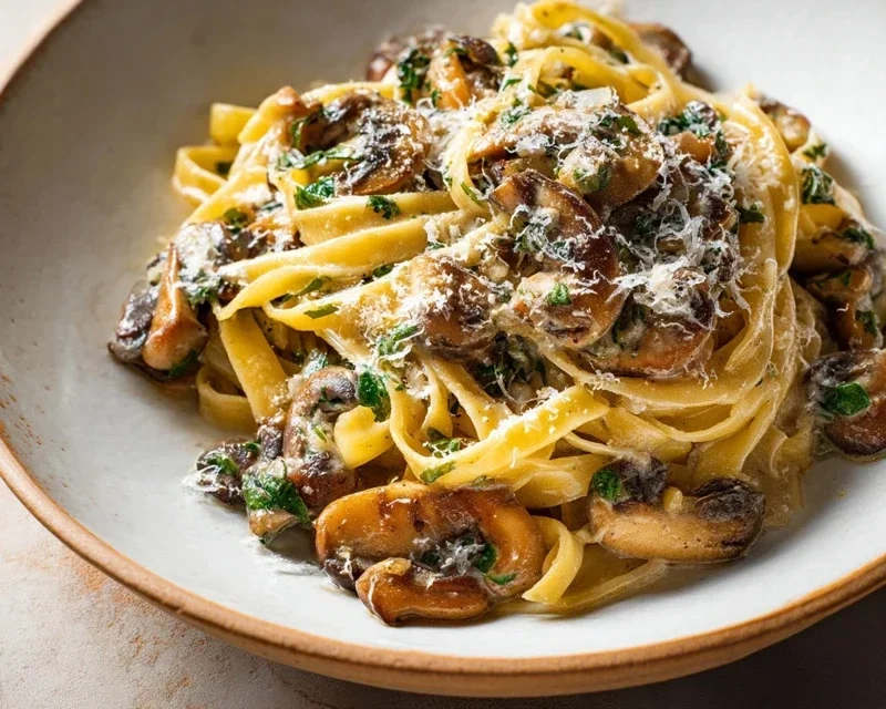 Garlic Mushroom Pasta