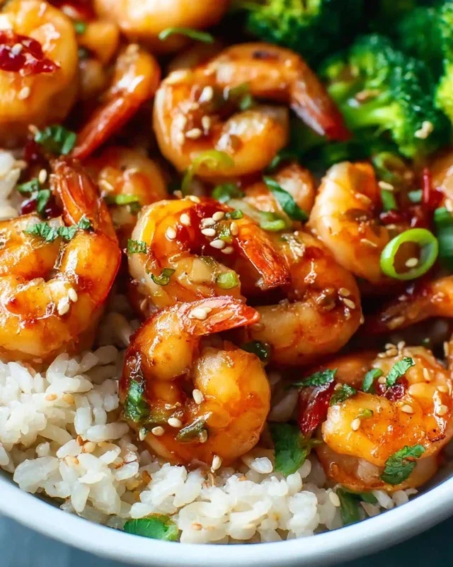 Honey Garlic Shrimp Bowls
