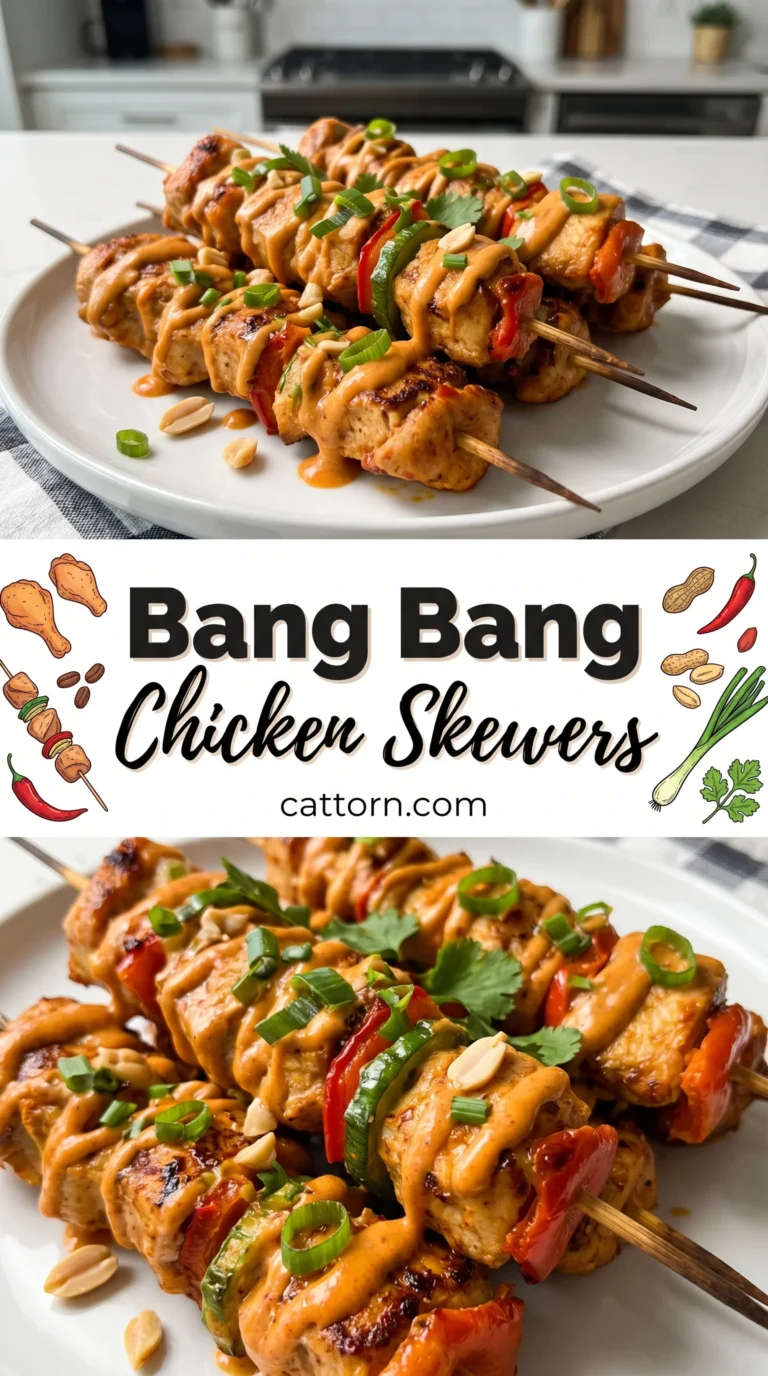 Bang Bang Chicken Skewers