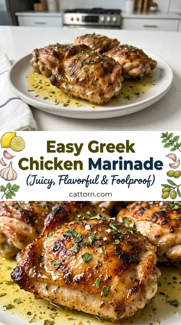 Easy Greek Chicken Marinade (Juicy, Flavorful & Foolproof)