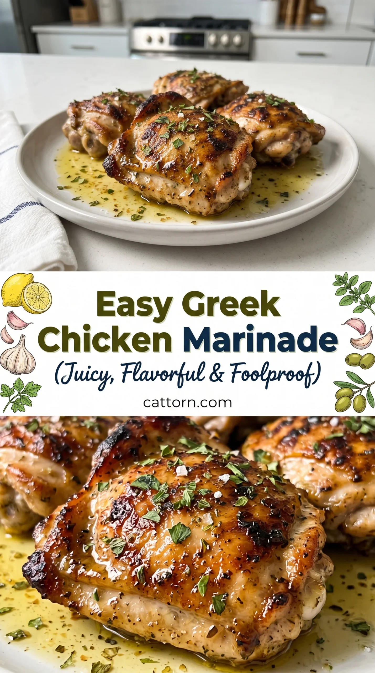 Easy Greek Chicken Marinade (Juicy, Flavorful & Foolproof)