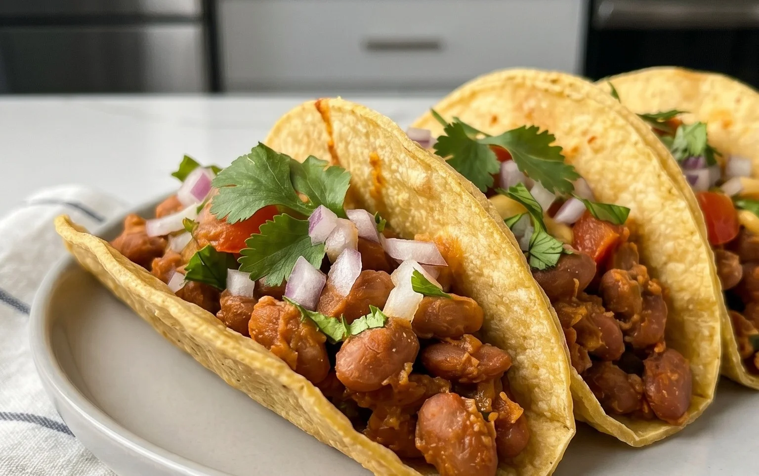 Crispy Pinto Bean Tacos