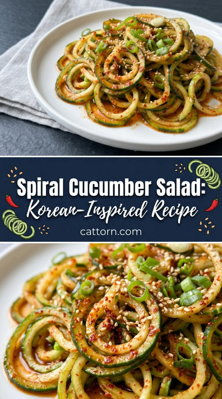 Spiral Cucumber Salad: Korean-Inspired Recipe