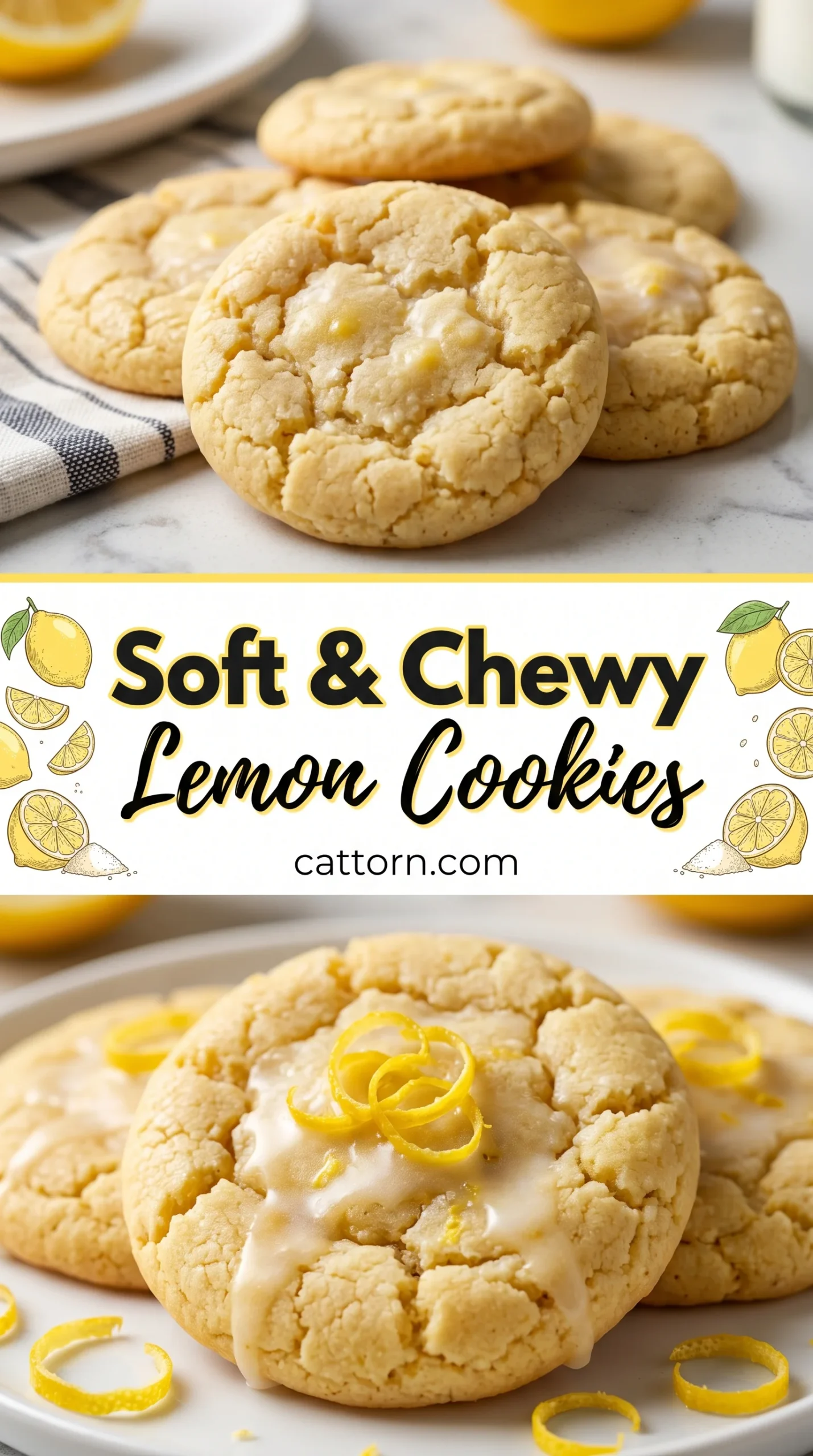 Soft & Chewy Lemon Cookies