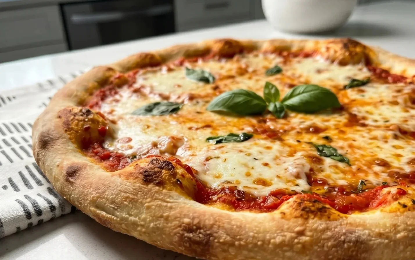 An excellent No Yeast Pizza Dough - quick easy homemade pizza!