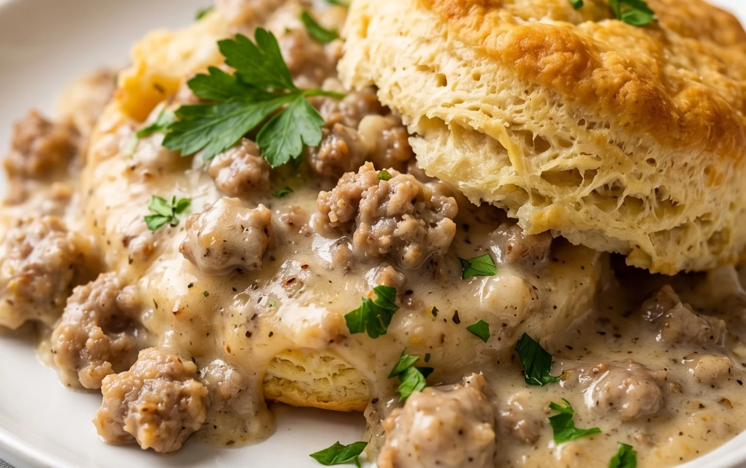 Biscuits and Gravy Casserole