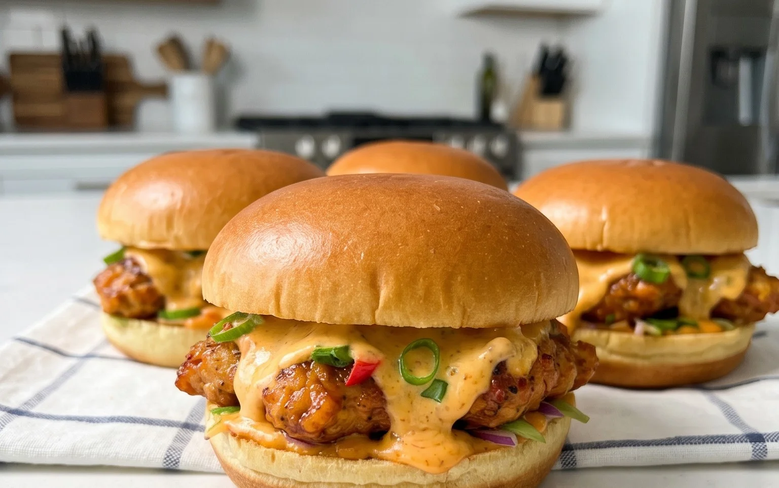 Cheesy Dynamite Chicken Buns