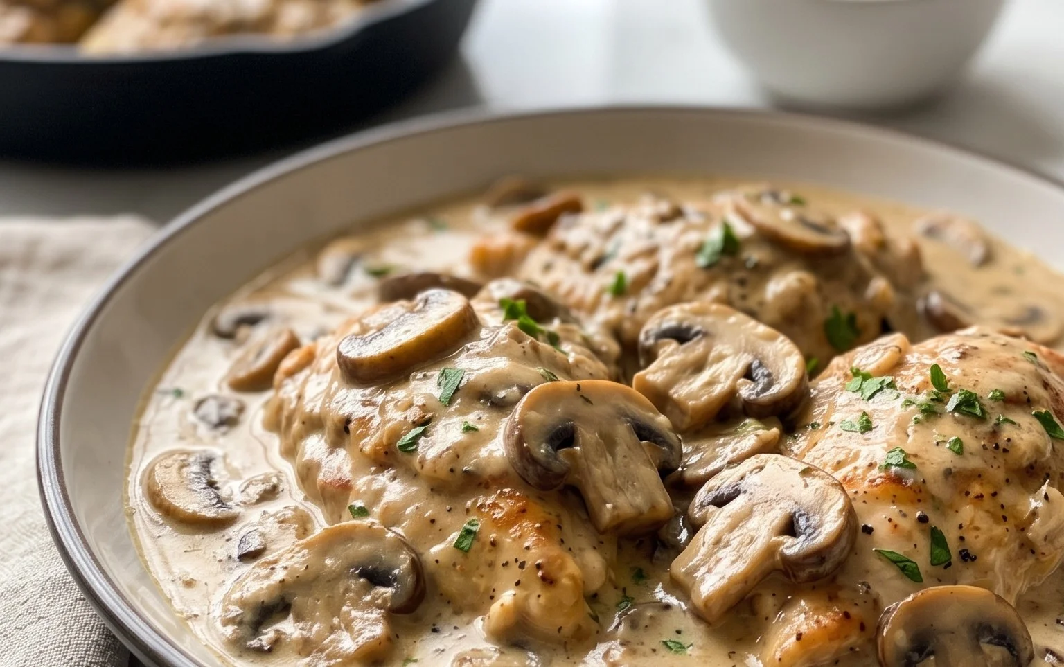 Creamy Mushroom Chicken Recipe