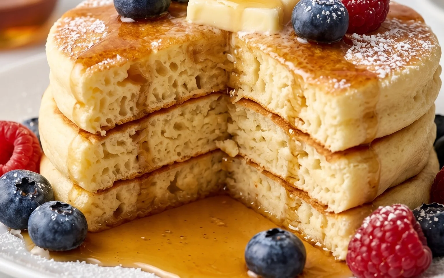 Fluffy Japanese Soufflé Pancakes