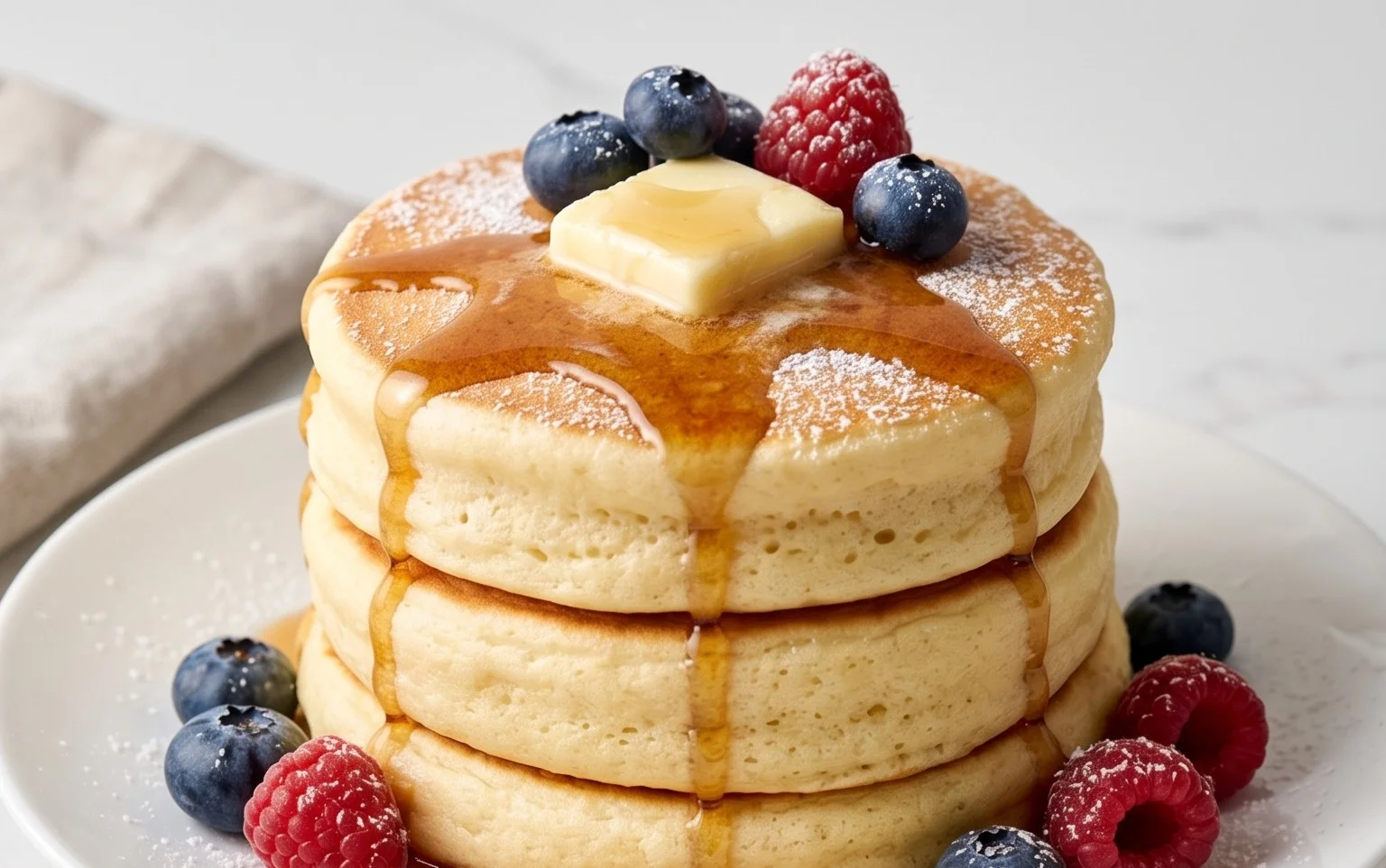 Fluffy Japanese Soufflé Pancakes