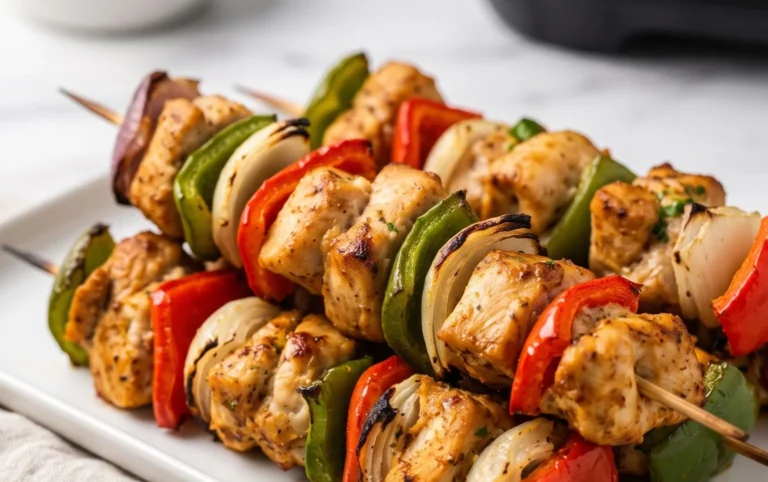 Air Fryer Chicken Skewers (VIDEO)