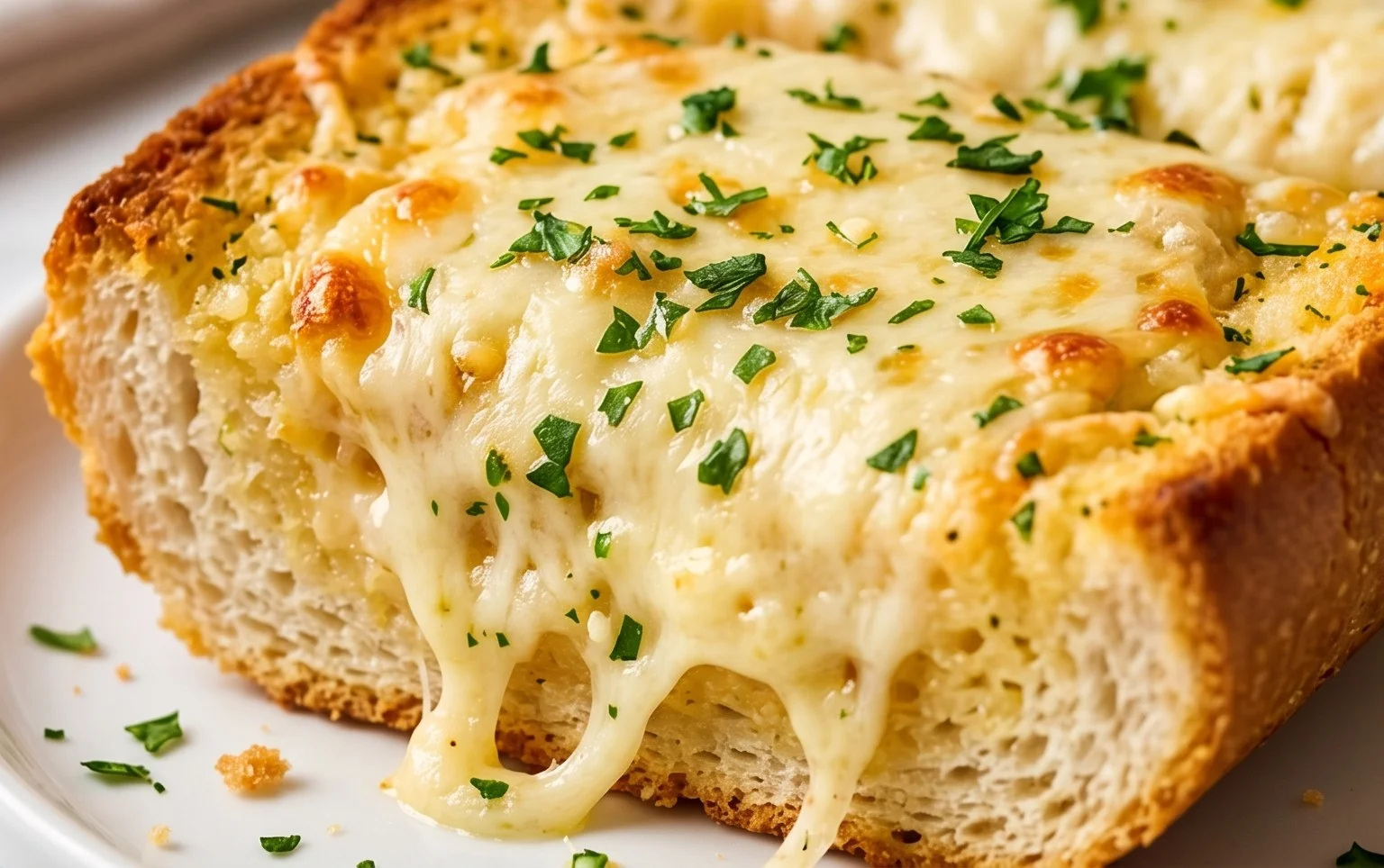 BEST CHEESY GARLIC BREAD RECIPE