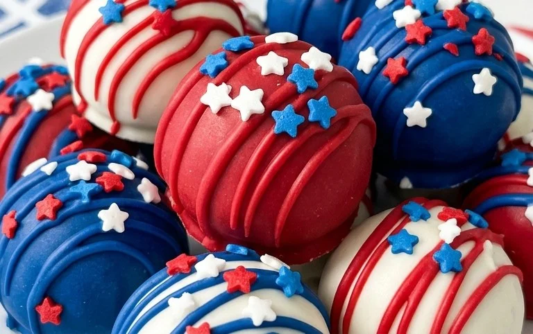 Patriotic Oreo Balls