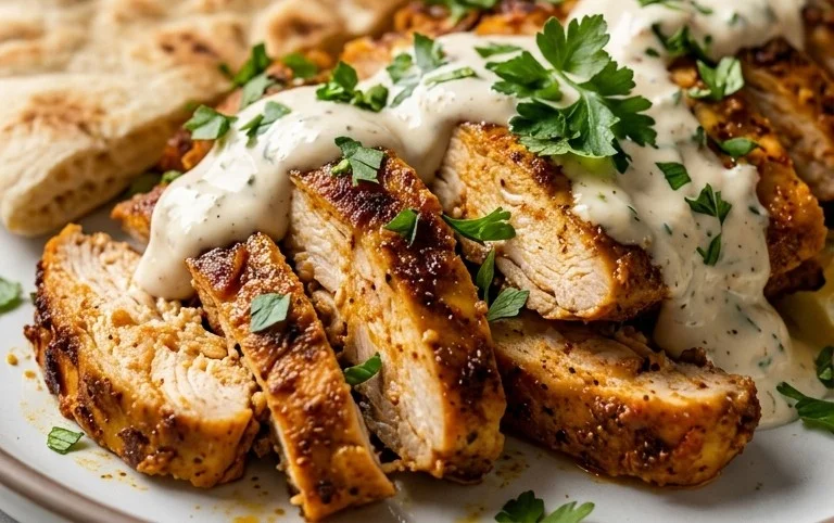 Chicken Shawarma with Garlic Sauce Recipe (Easy & Delicious)