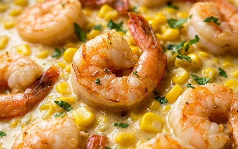 Shrimp and Creamed Corn (30 Minutes, One-Pan)
