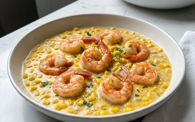 Shrimp and Creamed Corn (30 Minutes, One-Pan)