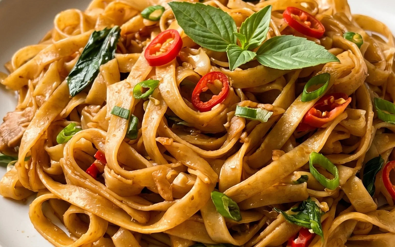 Drunken noodles