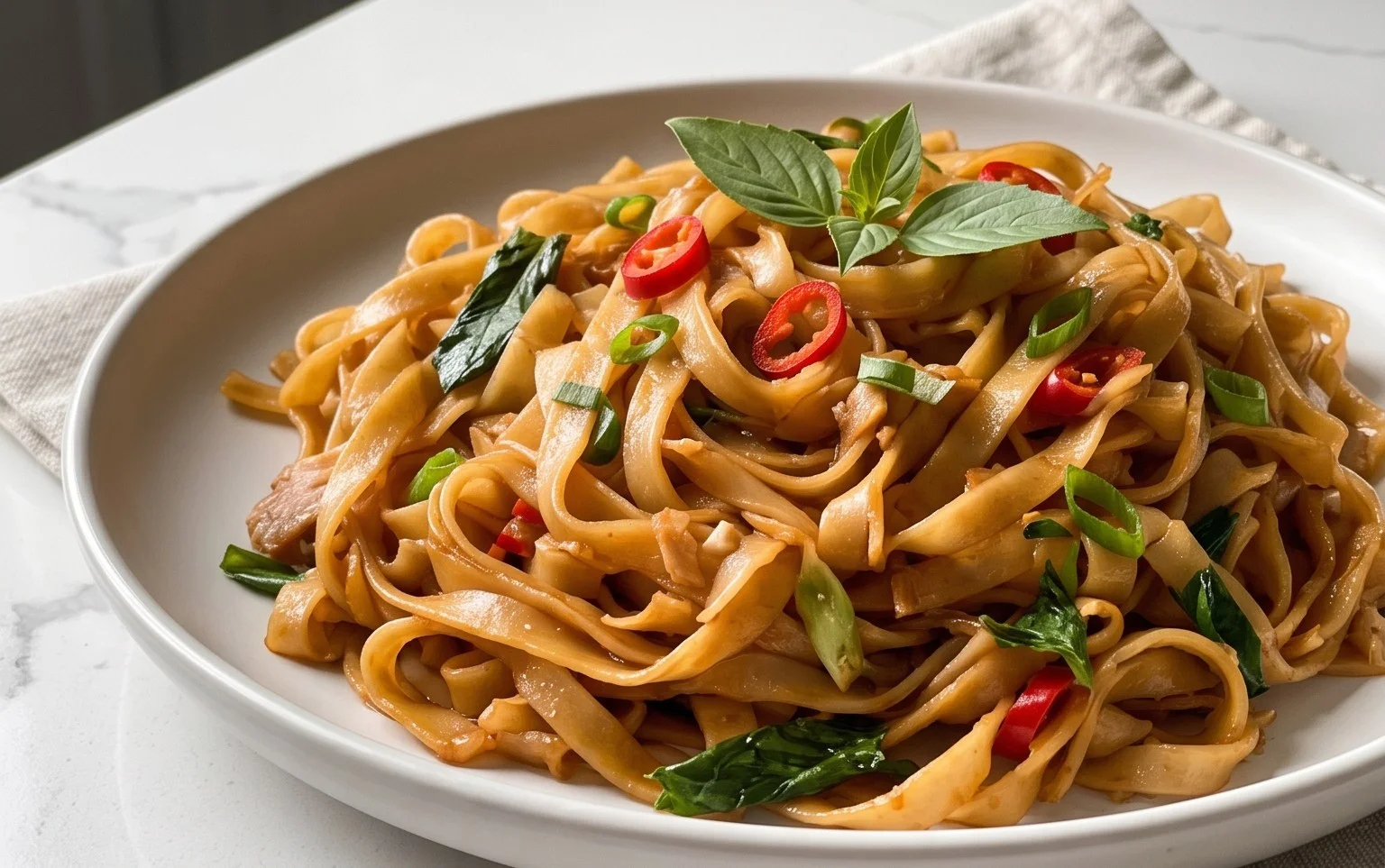 Drunken noodles