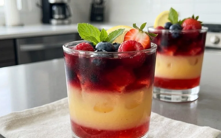 July 4th Layered Drinks Recipe