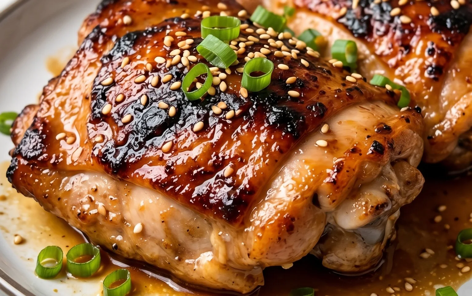 Roasted Miso Chicken Thighs